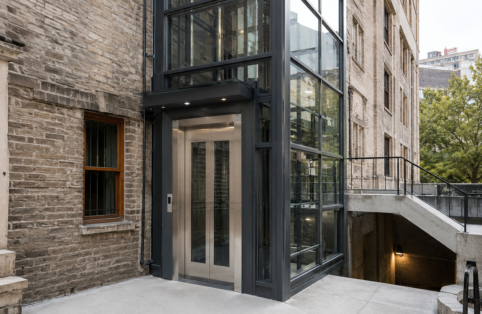 structure elevators for existing buildings